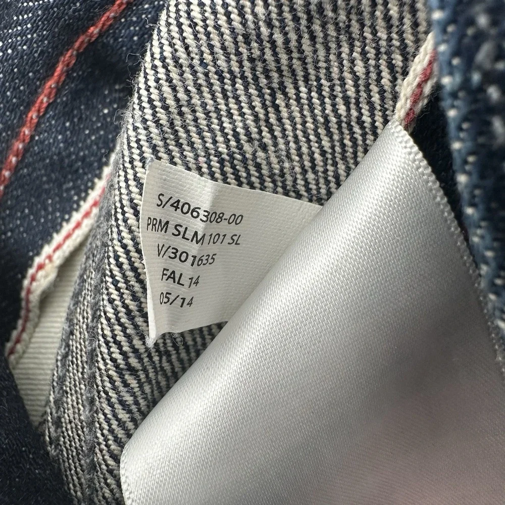 Banana Republic Selvedge Slim Fit Dark Blue Jeans Mens 32x30 (32x29 Actual)